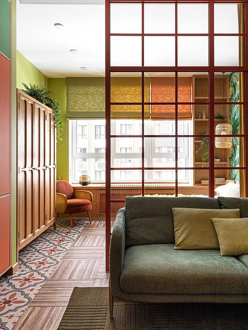 Как зонировать комнату на спальню и гостиную: 8 доступных вариантов и 58 фото