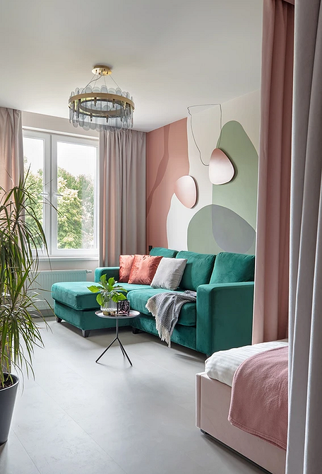 Как зонировать комнату на спальню и гостиную: 8 доступных вариантов и 58 фото