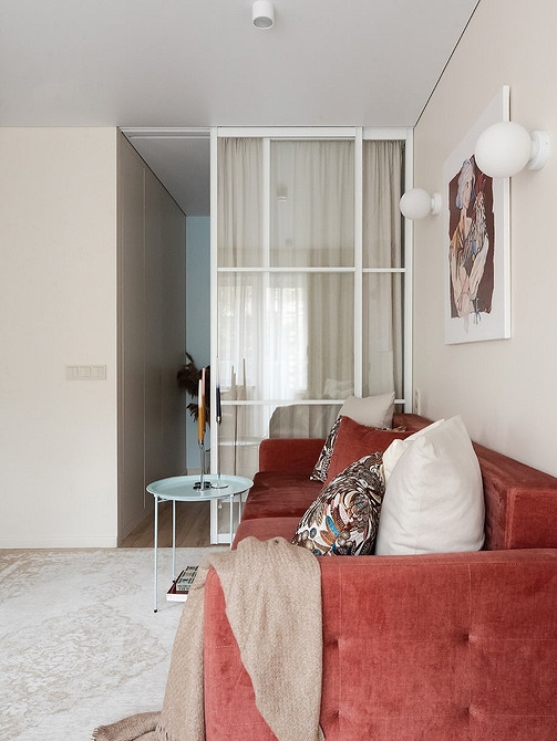 Как зонировать комнату на спальню и гостиную: 8 доступных вариантов и 58 фото