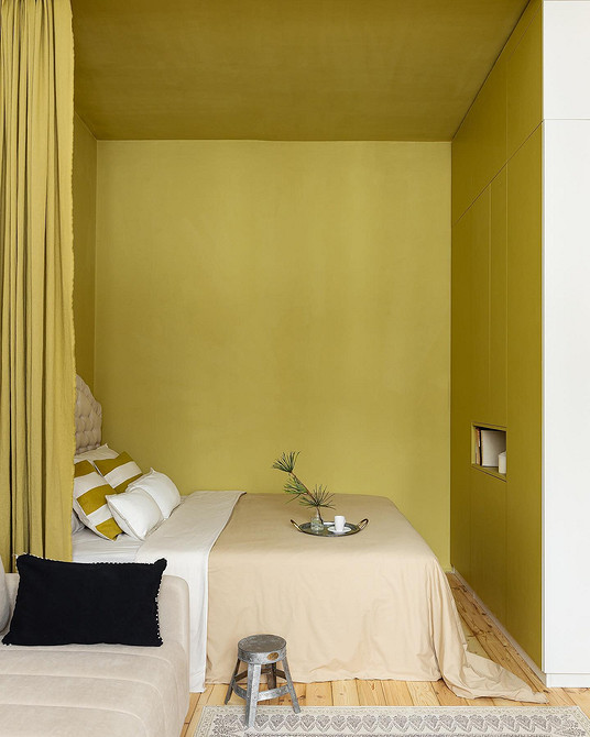 Как зонировать комнату на спальню и гостиную: 8 доступных вариантов и 58 фото