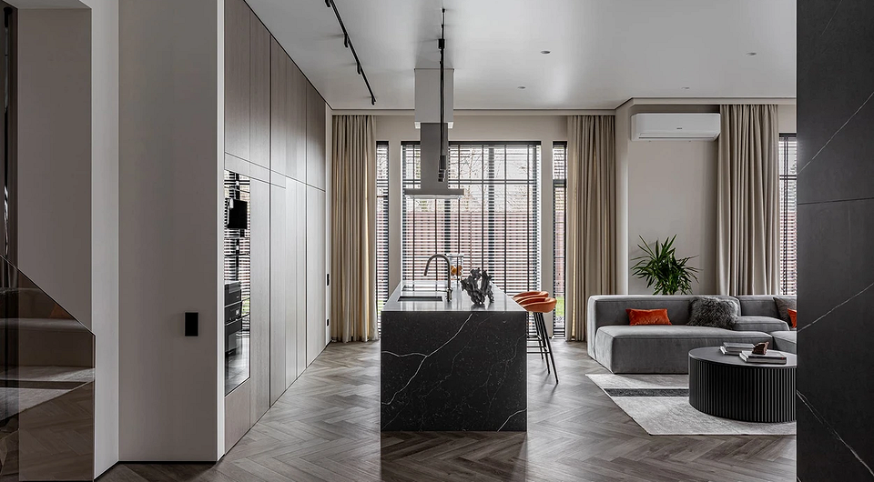 Дизайн большой кухни в доме: идеи оформления и 68 фото для вдохновения