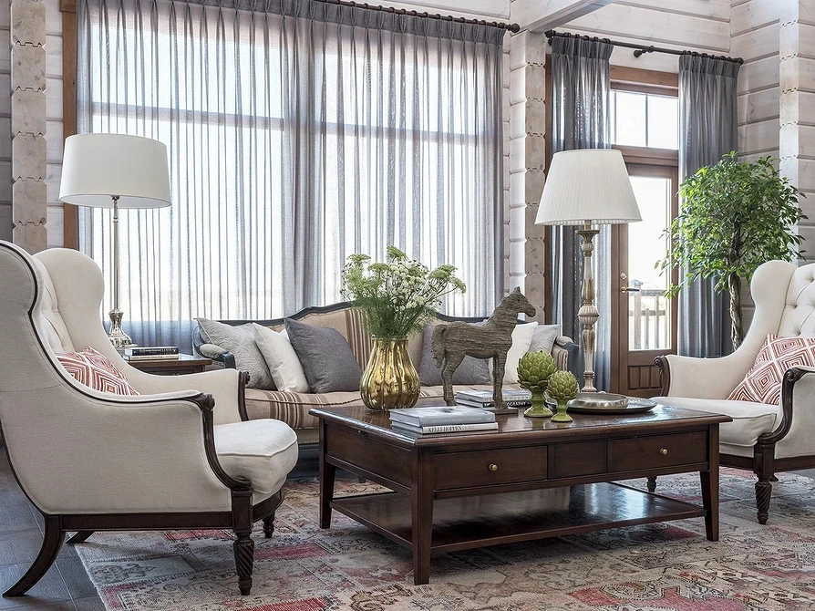 Интерьер дома из бруса: принципы оформления, ценные советы и 65 фото для вдохновения