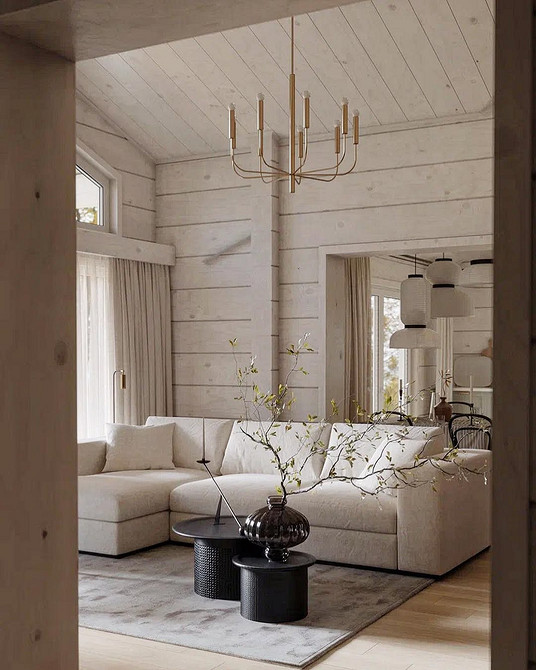 Интерьер дома из бруса: принципы оформления, ценные советы и 65 фото для вдохновения