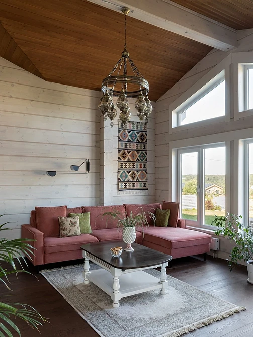 Интерьер дома из бруса: принципы оформления, ценные советы и 65 фото для вдохновения