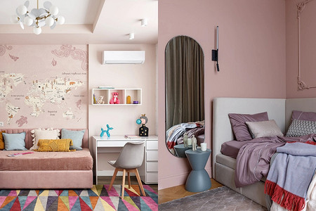 Детская розового цвета: идеи оформления и варианты сочетаний (50 фото)