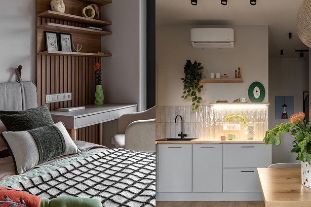 Квартира для студентки: уютный и продуманный интерьер 37 кв. м