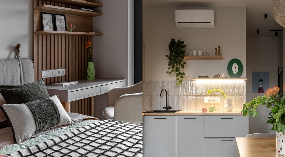 Квартира для студентки: уютный и продуманный интерьер 37 кв. м