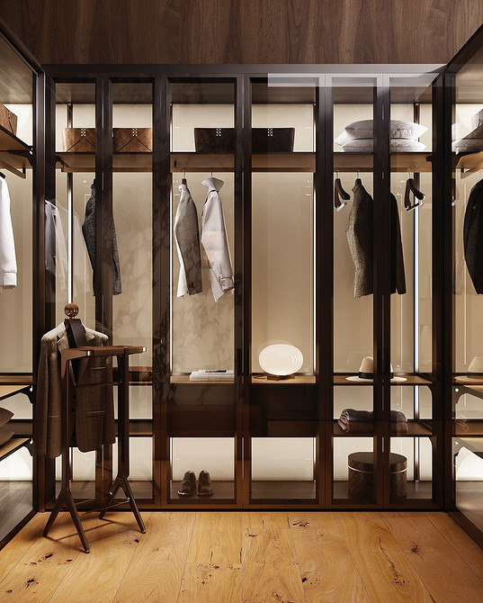 Дизайн гардеробной: идеи оформления, эргономика и наполнение (76 фото)