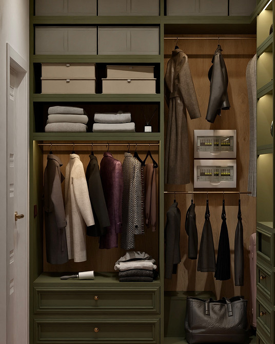 Дизайн гардеробной: идеи оформления, эргономика и наполнение (76 фото)