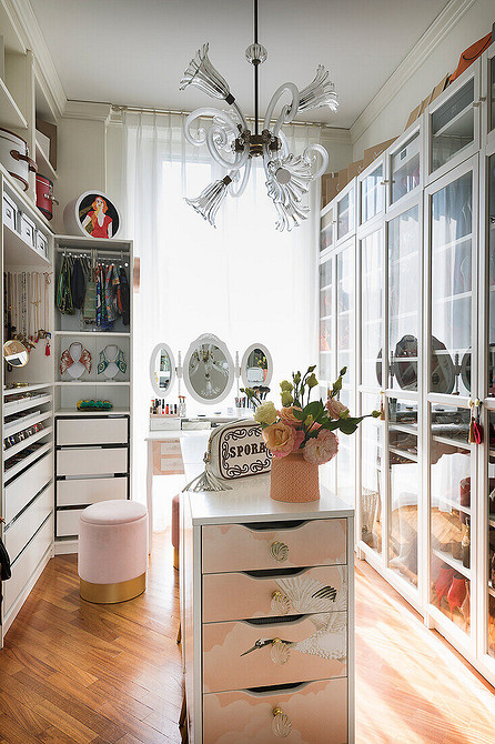 Дизайн гардеробной: идеи оформления, эргономика и наполнение (76 фото)