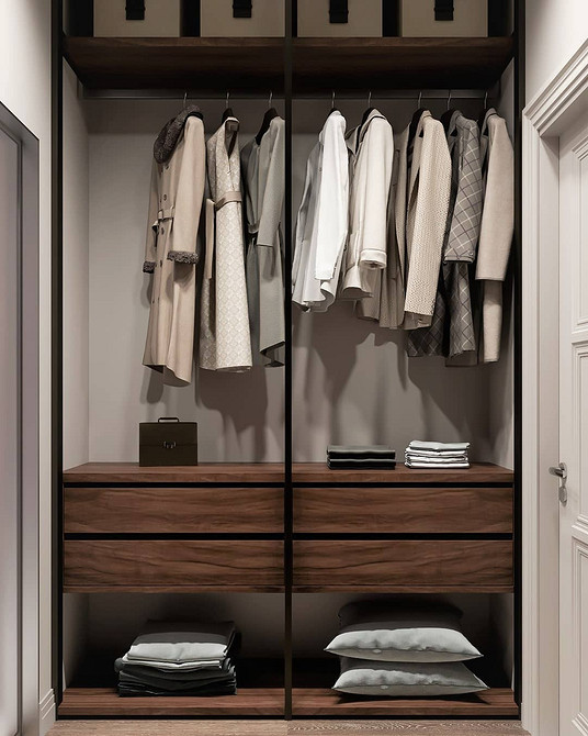 Дизайн гардеробной: идеи оформления, эргономика и наполнение (76 фото)