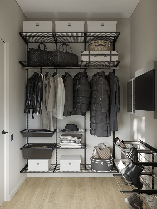 Дизайн гардеробной: идеи оформления, эргономика и наполнение (76 фото)
