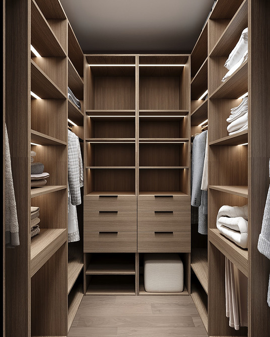 Дизайн гардеробной: идеи оформления, эргономика и наполнение (76 фото)