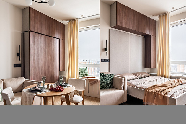 Кровать-невидимка: 5 классных проектов со скрытым спальным местом