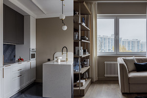 Интерьер вне времени: элегантная роскошь в квартире 63 кв. м для девушки