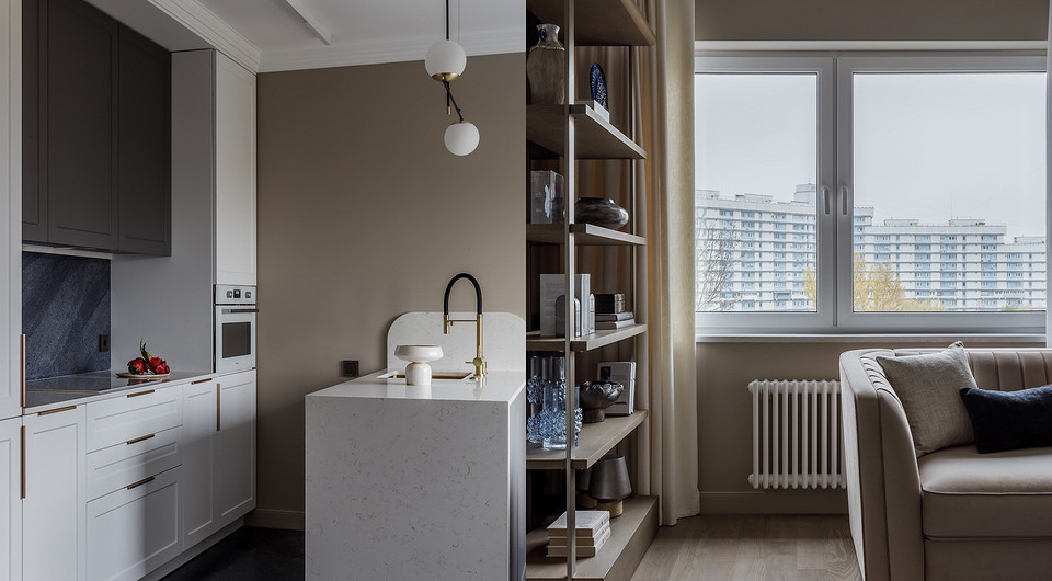 Интерьер вне времени: элегантная роскошь в квартире 63 кв. м для девушки