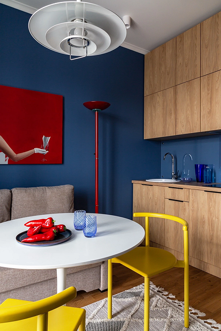 Дизайн интерьера кухни в синем цвете: советы и примеры (55 фото)