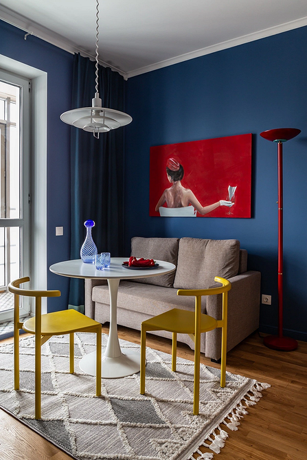 Дизайн интерьера кухни в синем цвете: советы и примеры (55 фото)