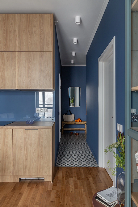 Дизайн интерьера кухни в синем цвете: советы и примеры (55 фото)