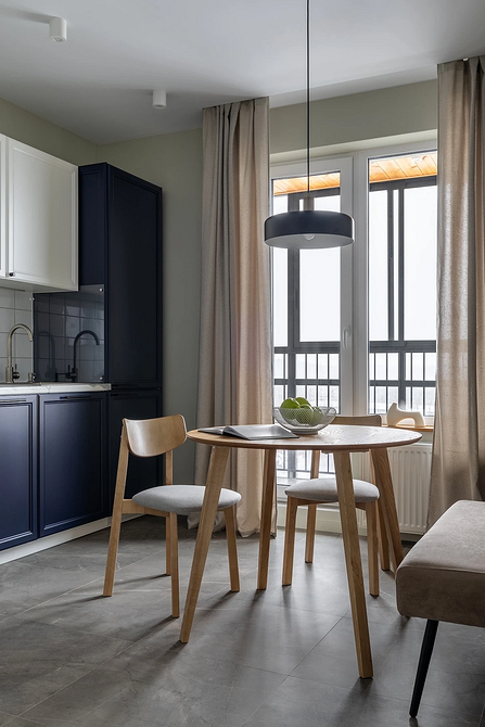 Дизайн интерьера кухни в синем цвете: советы и примеры (55 фото)