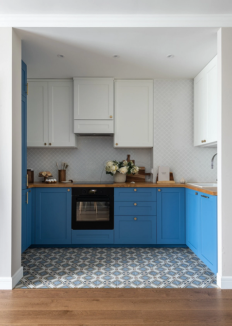 Дизайн интерьера кухни в синем цвете: советы и примеры (55 фото)