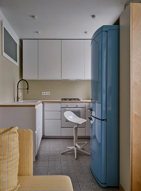 Дизайн интерьера кухни в синем цвете: советы и примеры (55 фото)