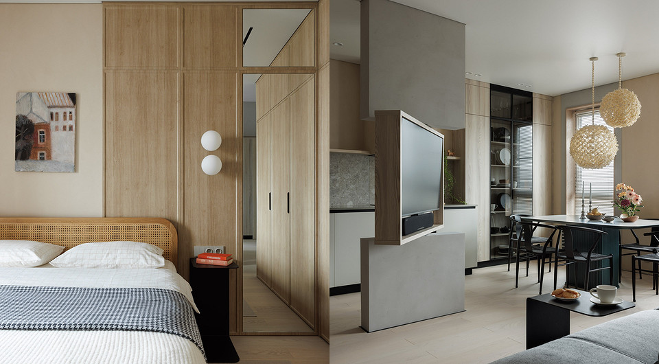 Замедлиться и услышать себя: квартира 51 кв. м с медитативным, но уютным интерьером