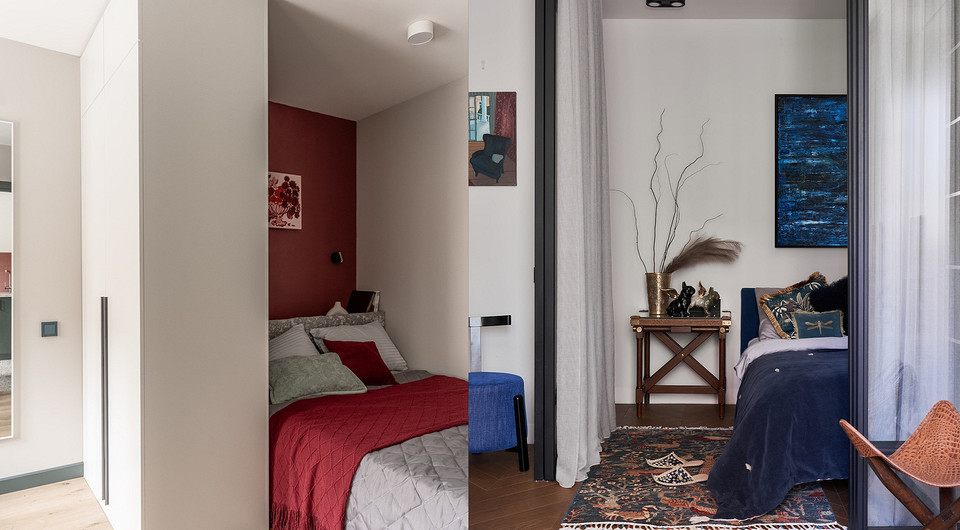 Спальня и гостиная в однушке! 5 дизайнерских квартир, где это оказалось реально