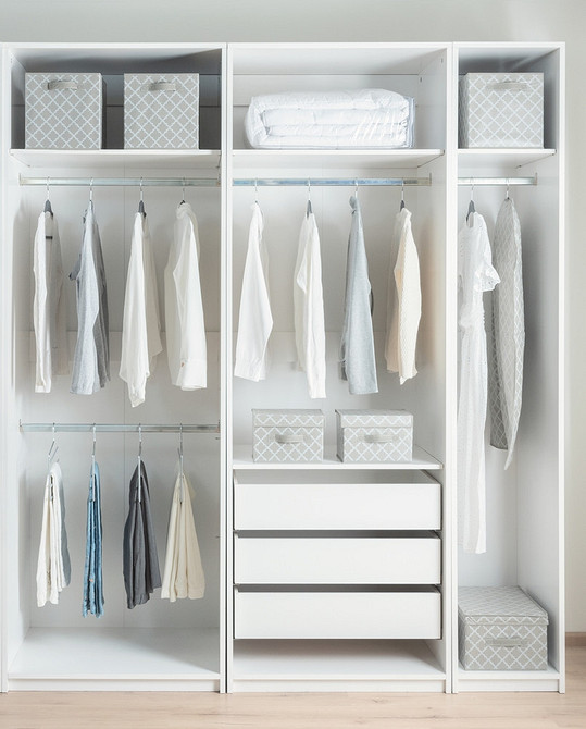 Наполнение шкафа-купе: как спланировать хранение, чтобы поместилось все (54 фото)