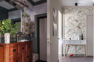 Обои в прихожую-2026: обзор материалов, модные цвета и тренды (65 фото)