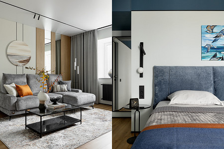 Из ремонта 2000-х — в стильную квартиру! Уютный минимализм на 64 кв. м для холостяка (фото до и после)
