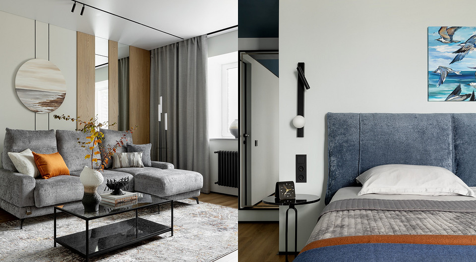 Из ремонта 2000-х — в стильную квартиру! Уютный минимализм на 64 кв. м для холостяка (фото до и после)