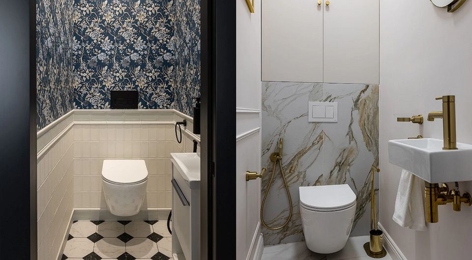 Дизайн маленького туалета: правила оформления и примеры проектов (65 фото)