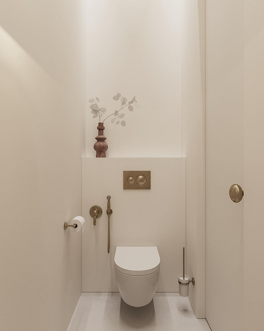 Дизайн маленького туалета: правила оформления и примеры проектов (65 фото)