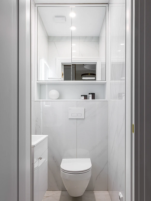 Дизайн маленького туалета: правила оформления и примеры проектов (65 фото)