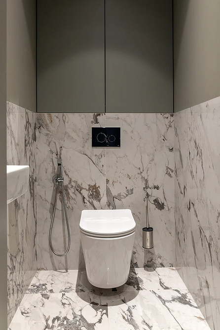 Дизайн маленького туалета: правила оформления и примеры проектов (65 фото)