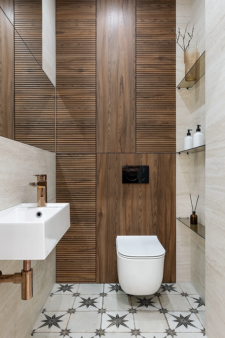 Дизайн маленького туалета: правила оформления и примеры проектов (65 фото)