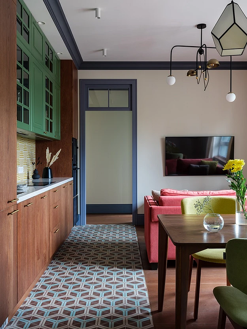 Дизайн интерьера узкой кухни: правила оформления и расстановки мебели (64 фото)