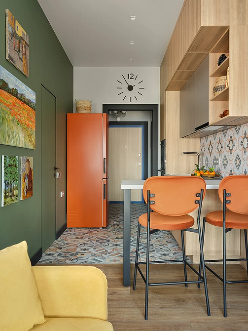 Дизайн интерьера узкой кухни: правила оформления и расстановки мебели (64 фото)