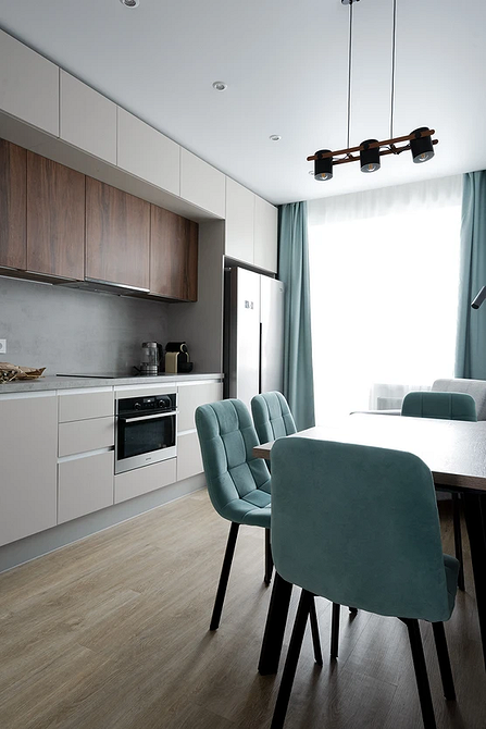 Дизайн интерьера узкой кухни: правила оформления и расстановки мебели (64 фото)