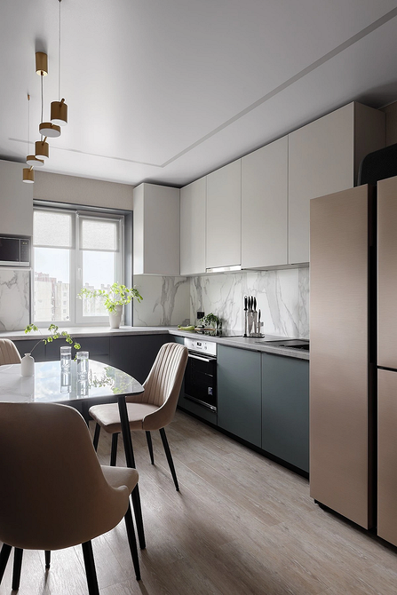 Дизайн интерьера узкой кухни: правила оформления и расстановки мебели (64 фото)