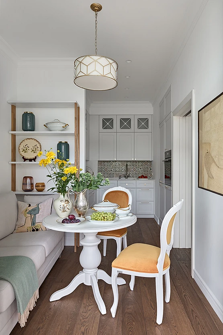 Дизайн интерьера узкой кухни: правила оформления и расстановки мебели (64 фото)