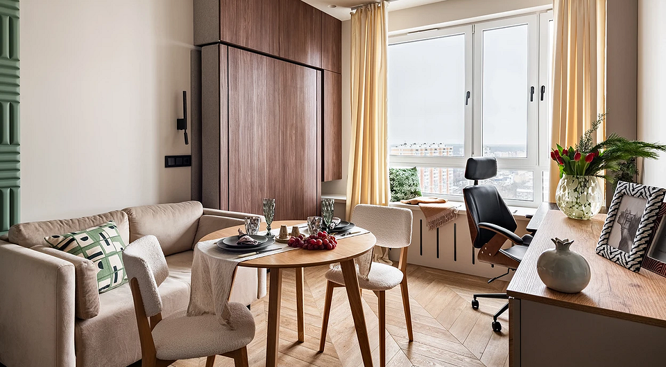 Как сделать студию вдвое просторнее: 6 примеров из проектов профи