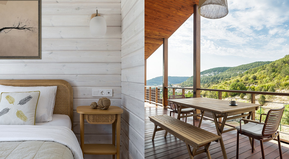 Дом с потрясающими видами на горы: интерьер 116 кв. м для двух поколений семьи