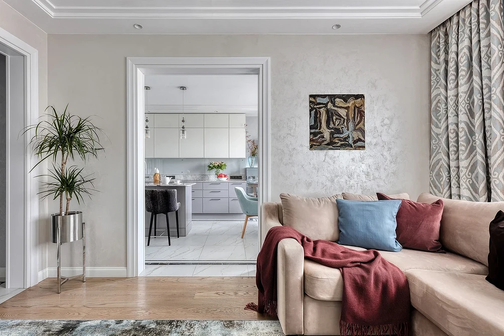 Дизайн проходной гостиной: принципы оформления, планировки и 56 фото от дизайнеров