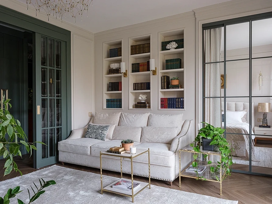 Дизайн проходной гостиной: принципы оформления, планировки и 56 фото от дизайнеров