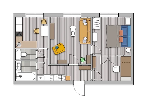 Дизайн проходной гостиной: принципы оформления, планировки и 56 фото от дизайнеров