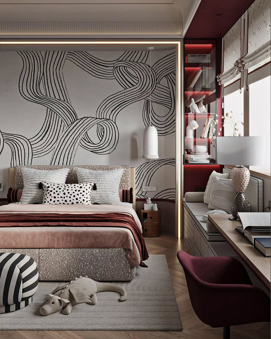 Дизайн интерьера детской для девочки-подростка: идеи оформления и 67 фото