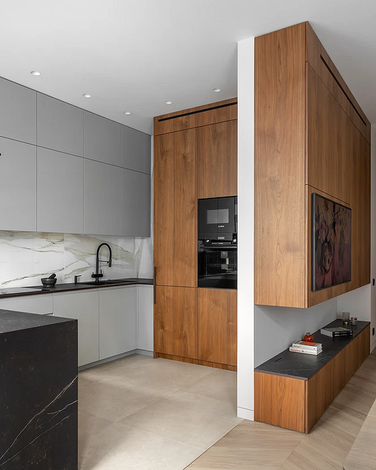 Дизайн интерьера кухни в сером цвете: секреты оформления и 92 стильных фото