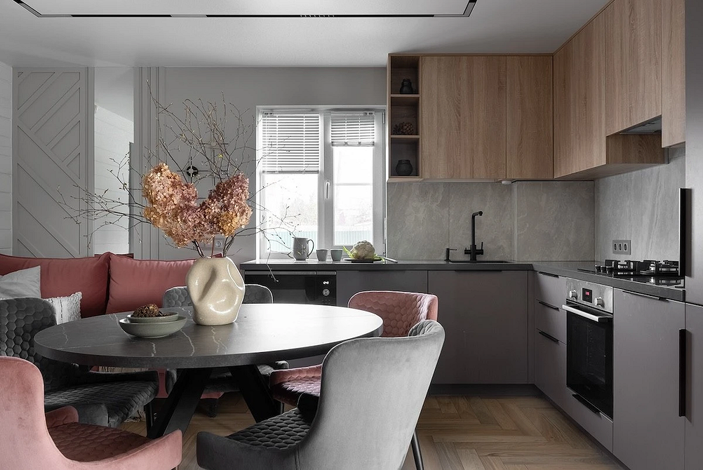 Дизайн интерьера кухни в сером цвете: секреты оформления и 92 стильных фото